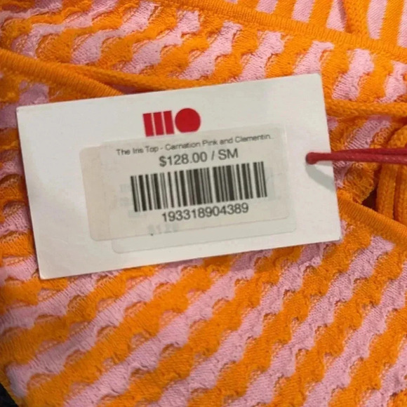 Solid & Striped The Iris Top - Pink Carnation and Clementine - Picture 4 of 5